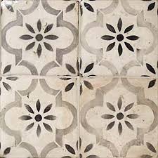 Black And White Spanish Tile Backsplash La Terre Gray Black And White Deco Ceramic Tiles Square Tiles With A Repeating Pattern Reminiscent Of Kitchen Backsplash Cement Tile Kitchen Tiles Backsplash