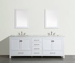 Finished in gorgeous navy blue, smoothly combined with a white marble countertop, this bathroom vanity can be a proposition for all, who like the. Eviva Aberdeen 84 Transitional White Bathroom Vanity With White Carrara Countertop Walmart Com Walmart Com