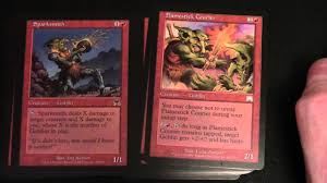 It briefly sank below mono red aggro in terms of power but is now up. Magic The Gathering Scourge Theme Deck Goblin Mob Youtube