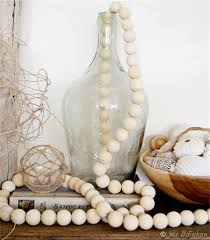 Wood Bead Garland 2m Long Natural Eco Friendly Home Decor Table Decoration Etc Wood Bead Garland Wooden Bead Garland Beaded Garland
