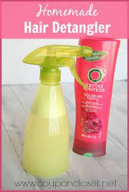 Homemade Hair Detangler Quick And Easy Diy Hair Detangler Homemade Hair Products Diy Hair Detangler Hair Detangler