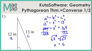 Kutasoftware Geometry The Pythagorean Theorem And Its Converse Part 1 Youtube
