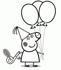 Peppa pig coloring pages birthday coloring pages unicorn coloring pages cartoon coloring pages coloring pages to print colouring pages kids party themes party ideas second birthday ideas. Peppa Pig Birthday Coloring Pages Coloring Home
