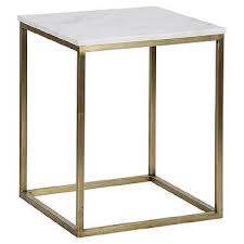 Element 4.every cube perfectly finished with sharp edges and corners and no burrs. Thurston Modern Brass Metal Cube White Quartz Side Table Look For Less