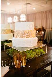 Clear Acrylic Cake Stand Platform 1 4 Thick Additional Sizes Available See Shop For Personalizat Acrylic Cake Stands Clear Cake Stand Cake Pop Stands