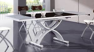 It's a contemporary and modern mix with a bit of traditional value as well. Frosted Glass Extendable Dining Table With Adjustable Base Little Rock Arkansas Esf2138