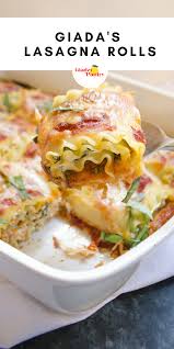 Lasagna Rolls Giadzy Recipe In 2020 Lasagna Rolls Cooking Recipes Giada Recipes