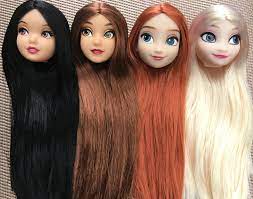 Length on doll is determined assuming that you are going to use one of the rerooting kits sold on this site. Original Quality Princess Doll Toy Head With Long Planting Soft Japanese Silk Top Quality Hair Head Girl Diy Hair Style Models Dolls Accessories Aliexpress