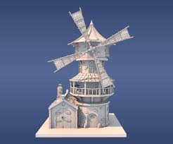 Windmill Games 3d Model Windmill 3d Model Model