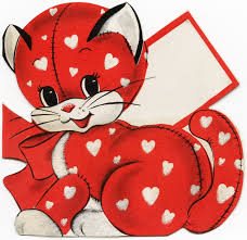 With valentine's day sneaking up, it's time to start thinking about the perfect card to give to that special someone. Red Kitten Valentine Vintage Valentine Clip Art Cat With White Cliparting Com