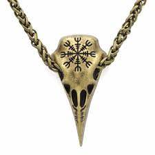 Odin Raven Skull Pendant Raven Skull Raven Skull Pendant