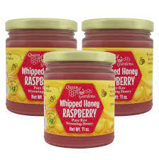 Amazon.com : Queen Bee Gardens All Natural Whipped Wild Clover Wyoming  Honey - Raspberry - 3 Pack : Grocery & Gourmet Food
