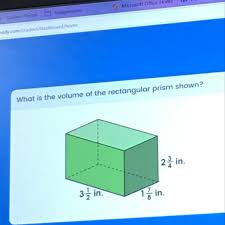 What is the volume of the rectangular prism? What Is The Volume Of The Rectangular Prism Shown Please Answer Asap Brainly Com