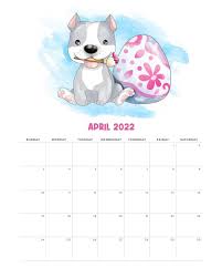 free printable 2022 cute dog calendar the cottage market