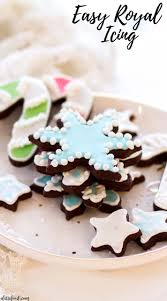 This super simple recipe is made without corn syrup. Easy Royal Icing Easy Royal Icing Recipe Icing Recipe Easy Sugar Cookies