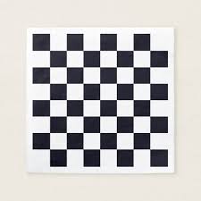 Black And White Checker Black And White Checker Pattern Napkins Patterned Napkins Checkered Pattern Checkerboard Pattern
