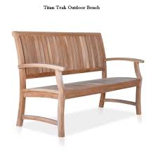 Perfect for classic spaces, a traditional garden bench will never age thanks to it's timeless feel and practical nature; 5 Feet Teak Outdoor Garden Bench Titan Teak Patio Furniture Teak Outdoor Furniture Teak Garden Furniture