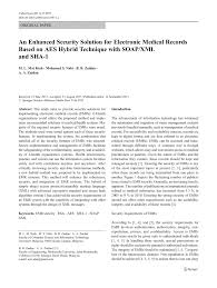 Official websites use.gov a.gov website belongs to an official government organization in the united states. Pdf An Enhanced Security Solution For Electronic Medical Records Based On Aes Hybrid Technique With Soap Xml And Sha 1