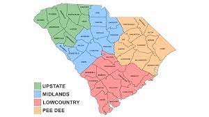 Where is low country in south carolina? Upstate Midlands Lowcounty Pee Dee What Does It Mean