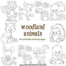 Free, printable coloring pages for adults that are not only fun but extremely relaxing. Woodland Animal Colouring Pages Messy Little Monster