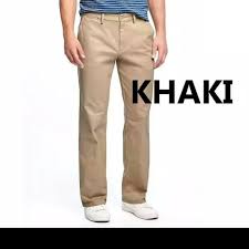 Meskipun warna khaki dan warna chinos berbeda, tetapi kedua warna sekilah terlihat sama dan masih dalam rumpun warna coklat. Contoh Warna Khaki Enak