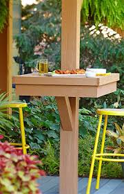 Post Mounted Patio Table Diy Patio Backyard Patio Pergola Patio