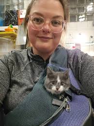 Little Nicocdemus got 2nd place in the pet costume contest with the  kitties.