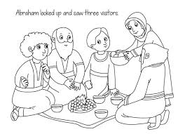 These alphabet coloring sheets will help little ones identify uppercase and lowercase versions of each letter. Abraham And Sarah 9 Coloring Page Free Printable Coloring Pages For Kids