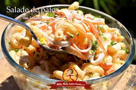 Salade De Pates Au Surimi Salade Pates Surimi Salade De Pates Salade