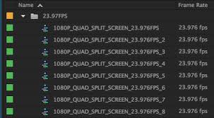 Cropping should be no problem either. Quad Split Screen Templates Premiere Bro