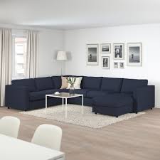 Vimle 5er Eckbettsofa Mit Recamiere Orrsta Schwarzblau Ikea Osterreich Wohnzimmer Sofa Wohnzimmer Grau Ikea Wohnzimmer