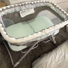 Ingenuity Foldaway Rocking Bassinet Babies Kids Baby Nursery Kids Furniture Cots Cribs On Carousell