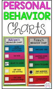 Personal Behavior Clip Charts Private Behavior Charts