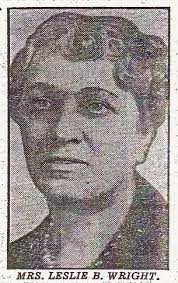 How Our Schools Were Born: Mrs. Leslie B. Wright