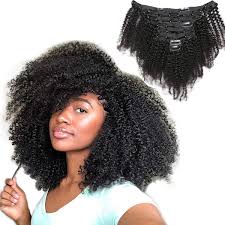 Around 15% of all black women have this texture. Clip In Human Hair Extension 4b 4c Afro Kinky Curly 8pcs 18 Clips Kinky Curly Clip In Hair Extensions Human Hair Double Weft For Black Women 12 Inch 120g 1b Natural Black