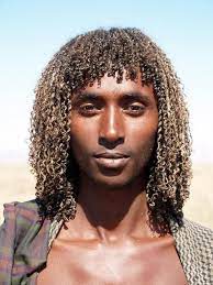 Afar Man African Hairstyles People Beja