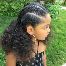 This hairstyle can be done easily with just a couple of actions. Braids For Mixed Curly Hair Novocom Top