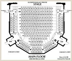 Theater Seating Chart Arts Center Of Coastal Carolina