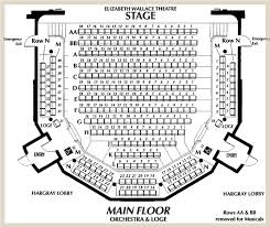 theater seating chart arts center of coastal carolina