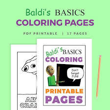 236 x 177 jpeg 9 кб. Baldis Basics Coloring Pages Colouring Pages Print At Home Etsy Coloring Pages Coloring Pages For Kids Coloring Books