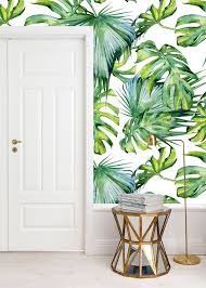 vlies fotobehang tropische bladeren abstract en graffiti behang muurmode nl tropische bladeren tropisch behang tropische slaapkamers