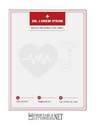 The template has a very creative design and comes in 3 different medical color schemes. 8 Free Doctor Letterhead Design Printable Letterhead