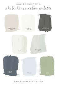How To Choose A Whole House Color Palette House Color Palettes House Color Schemes Choosing Paint