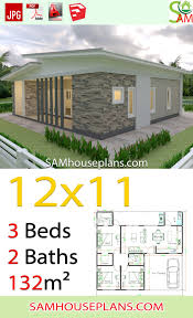 Be the first to review small 3 bedroom house plans amy cancel reply. House Plans 12x11 With 3 Bedrooms Shed Roof Samhouseplans