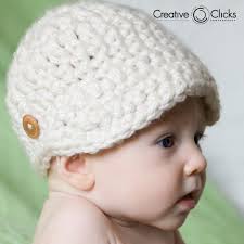 Baby Newsboy Cap -- Pattern for Crochet INSTANT DOWNLOAD