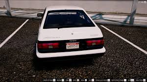 It can even survive multiple times an automated car wash. 1985 Toyota Sprinter Trueno Gt Apex Ae86 Add On Tuning Template Livery Rhd Pop Up Headlight Gta5 Mods Com
