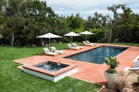 Pin By Becker Studios On Contemporary Hacienda Hacienda Rectangular Pool Backyard Inspiration