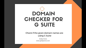 G Suite Domain Checker Check If The Given Domains Are Using G Suite Youtube