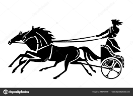 Download Roman Chariot Silhouette Vector Drawing Stock Illustration Vector Drawing Silhouette Vector Roman Chariot