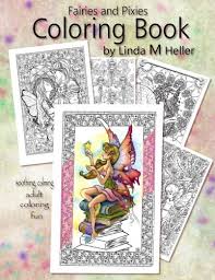 A happy looking fairy collecting a tooth from under a large pillow. Amazon Com Fairies And Pixies Coloring Book Soothing Calming Adult Coloring Fun 9781542462471 Heller Linda M Books